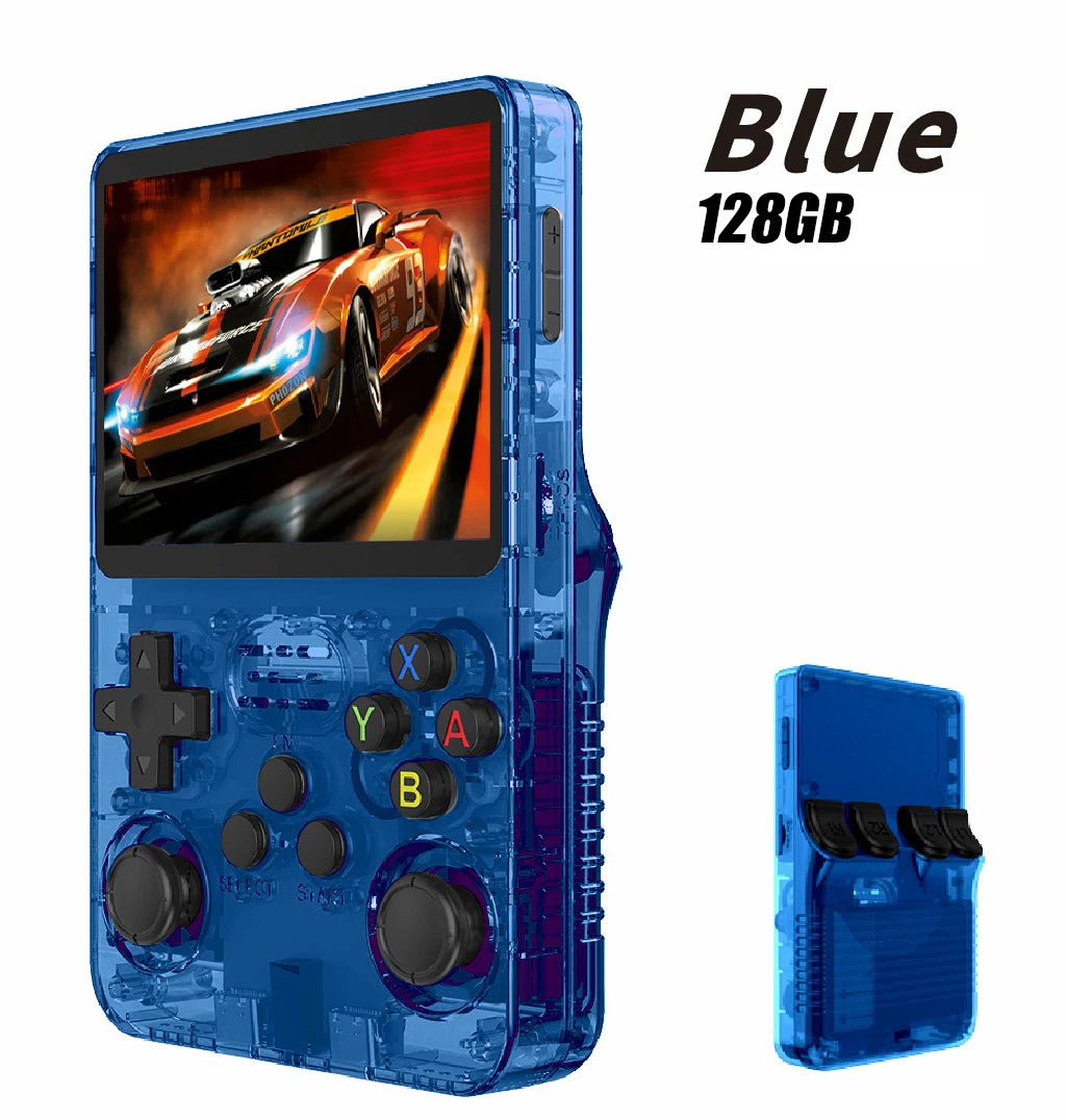 R36S Retro Handheld Video Game Console ARKOS System 3.5 Inch IPS Screen Classic Portable Pocket Video Player 128G Games Boy Gift