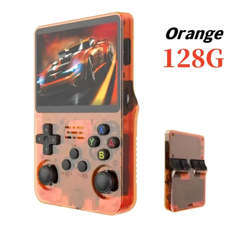 R36S Retro Handheld Video Game Console ARKOS System 3.5 Inch IPS Screen Classic Portable Pocket Video Player 128G Games Boy Gift